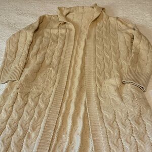 Long Cozy Cable Shrug